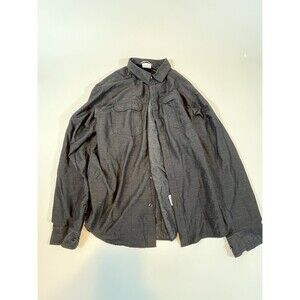 Columbia Shirt Size L Dark Gray Long Sleeve Button Down